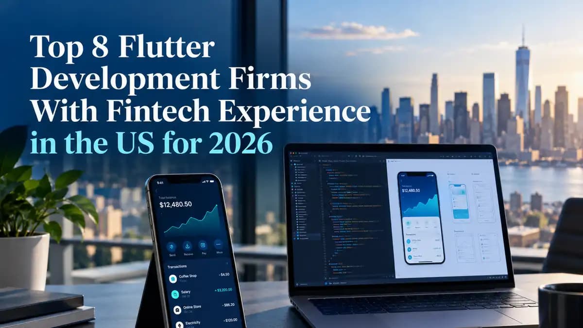 Top 8 Flutter Development Firms With Fintech Experience in the US for 2026