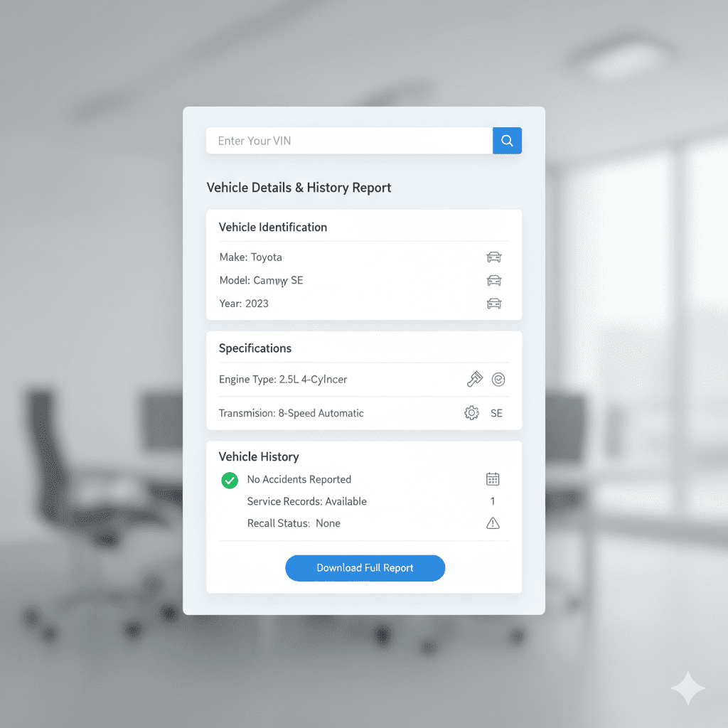 What Is a VIN (Vehicle Identification Number)