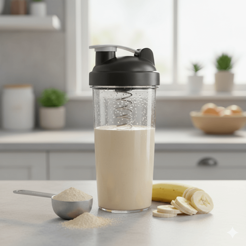 Protein-Shake-on-a-Kitchen-Counter